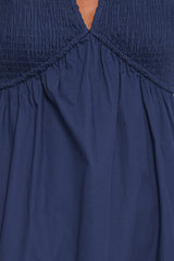 Ilyana Short Sleeve Maxi Dress - Navy