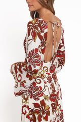 Inala Maxi Dress - Brown Floral