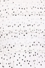 Jaclyn Mini Dress - White Polka Dot