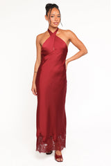 Jeannie Maxi Dress - Dark Red