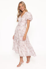 Jocelyn Maxi Dress - Ivory/Pink Floral