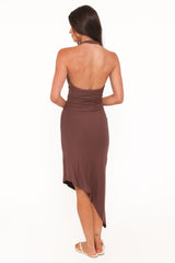 Jordie Midi Dress - Dark Brown