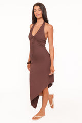 Jordie Midi Dress - Dark Brown