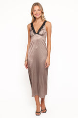 Joselyn Lace Maxi Dress - Polka Dot