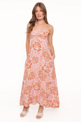 Kahlie Maxi Dress - Pink Floral