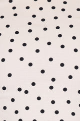 Kansas Mini Dress - White Polka Dot