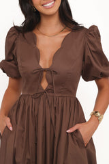 Karla Maxi Dress - Bitter Chocolate