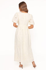 Karla Maxi Dress - Butter Yellow Broderie