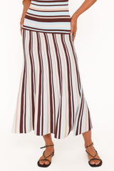 Karlin Maxi Dress - Blue Stripe