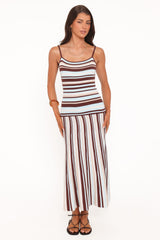 Karlin Maxi Dress - Blue Stripe