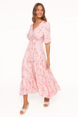 Kelda Dress - Rose Pink Floral