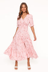 Kelda Dress - Rose Pink Floral