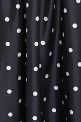 Kimbra Strapless Midi Dress - Black Polka Dot