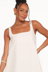Kora Mini Dress - Chalk White