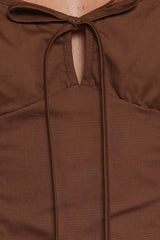 Lacey Mini Dress - Brown