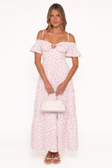 Lachay Maxi Dress - Pink Floral