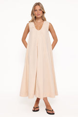 Laurita Maxi Dress - Oatmeal