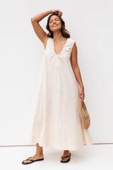 Laurita Maxi Dress - Oatmeal