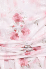 Lelia Halterneck Midi Dress - Pink Floral