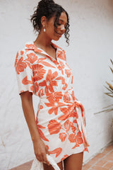 Leyton Mini Dress - Red Floral