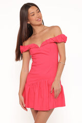 Lily Mini Dress - Berry