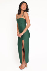 Louisa Midi Dress - Emerald Green
