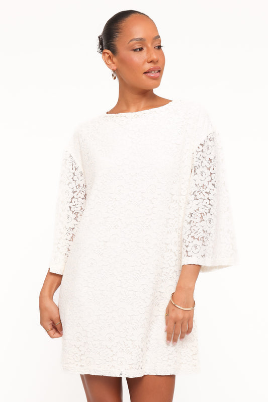Lula Mini Dress - Cream Lace