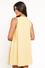 Madeline Mini Dress - Butter Yellow
