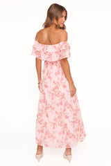 Majesty Maxi Dress - Rose Pink Floral