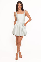 Marcelline Mini Dress - Mint Green