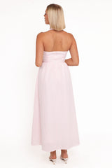 Margerie Halter Dress - Pink Gingham