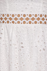 Melania Midi Dress - White