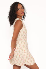 Memphis Mini Dress - Coral Floral