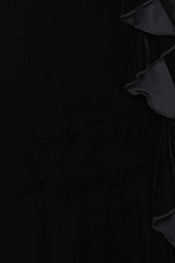 Micah Off Shoulder Velvet Maxi Dress - Black