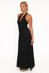 Michelle Halterneck Dress - Black