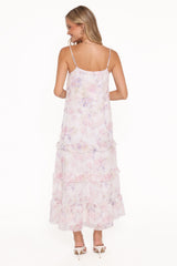 Minka Maxi Dress - White/Multi Floral