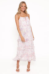Minka Maxi Dress - White/Multi Floral