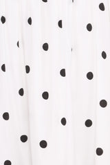 Mona Mini Dress - Black Polka