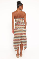 Navia Midi Dress - Multi Stripe