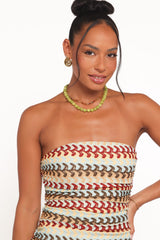 Navia Midi Dress - Multi Stripe