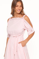 Nellie Midi Dress - petals Pink