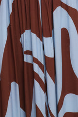 Nesta Maxi Dress - Brown/Blue