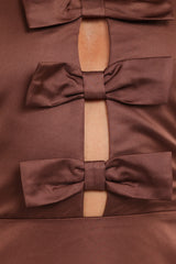 Norva Maxi Dress - Brown
