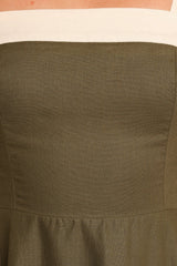 Olinda Midi Dress - Olive