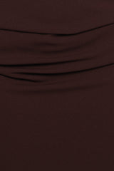 Ongelique Halterneck Maxi Dress - Brown