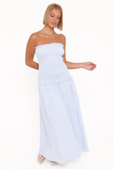 Parkway Maxi Dress - Blue Gingham