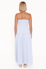 Parkway Maxi Dress - Blue Gingham