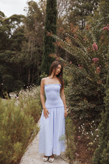 Parkway Maxi Dress - Blue Gingham