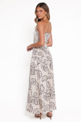 Parkway Maxi Dress - Cream Shells