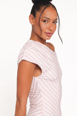 Rois Mini Dress - Pink Stripe